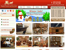 Tablet Screenshot of amishfurniturefactory.com